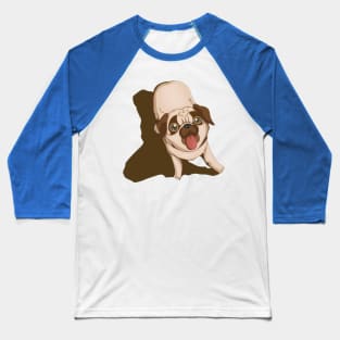 Cute Pug Baseball T-Shirt